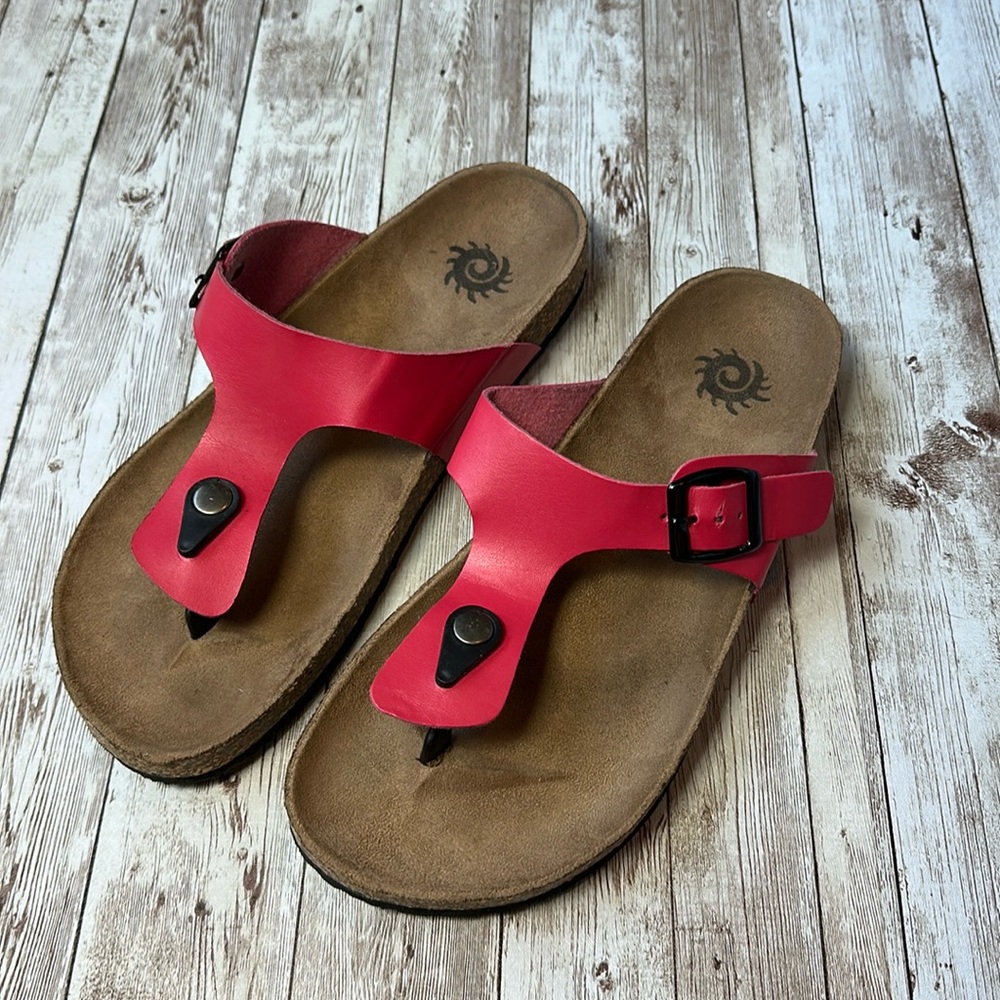 Sole Del Sol Red Sandals size 7-8